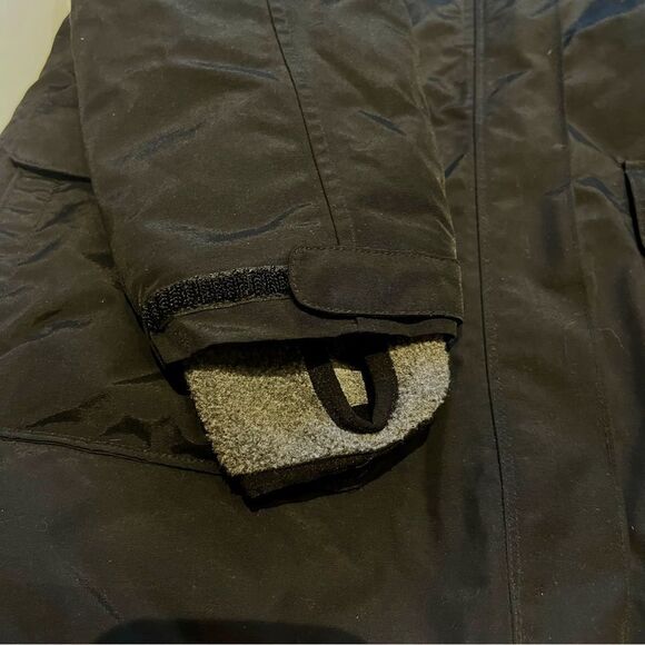 Lands' End Men's Squall Snow Jacket Black w/reflective trim Full Zip Size Medium - Picture 7 of 14